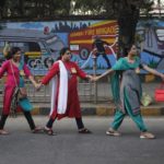 Women in Mumbai form a Human Chain