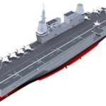 An illustration of South Korea's planned aircraft carrier from the Ministry of Defense.