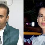 Maharashtra Home Minister Anil Deshmukh (L) and Kangana Ranaut