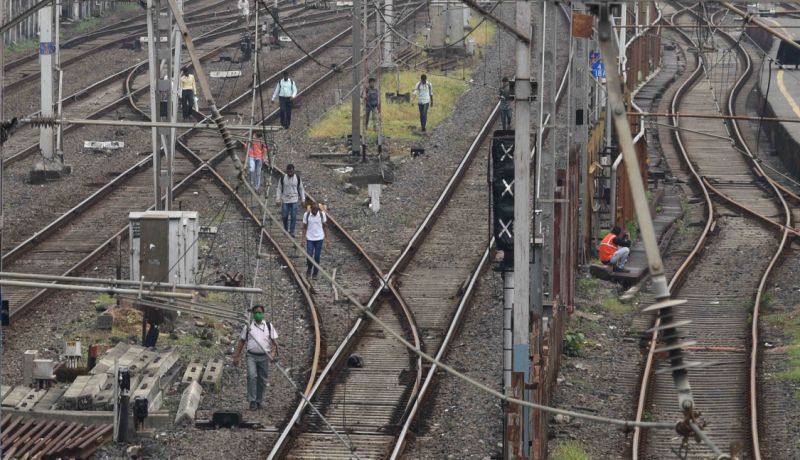 A grid failure had resulted in massive power outages in Mumbai and its suburban areas on Monday, stopping trains on tracks.