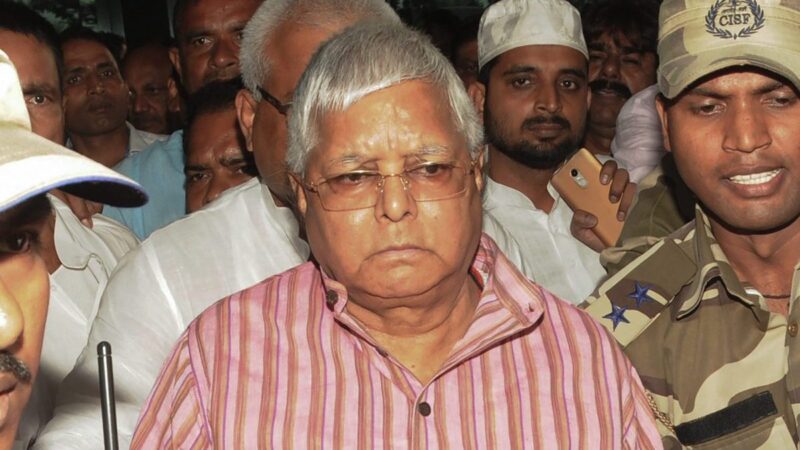 Former Bihar Chief Minister and RJD Supremo Lalu Prasad Yadav.
