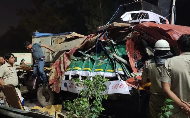 Truck Jumps Delhi Road Divider, Hits Vehicle Carrying Kanwariyas, 4 Killed