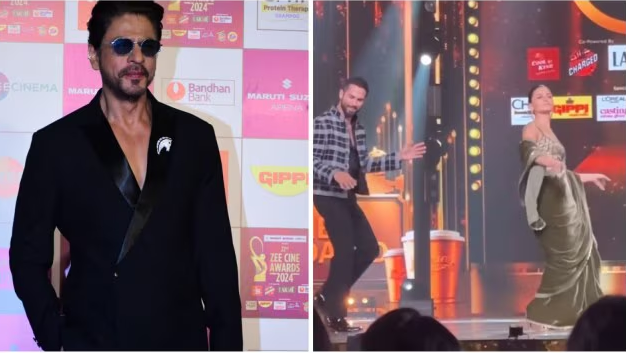 Shah Rukh Khan performed on his hit tracks at Zee Cine Awards. Shahid Kapoor and Alia Bhatt also grooved together.