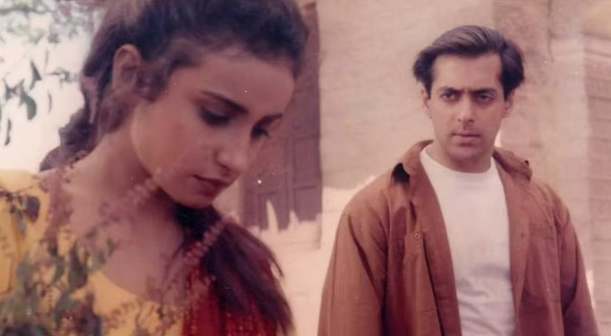 Salman Khan and Divya Dutta in Veergati.