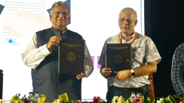 BHU and IIT-BHU officials exchange MoU for sharing lab and library facilities to enhance research.