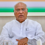 Mallikarjun Kharge delivers a speech at the Samarpane Sankalpa rally in Karnataka, criticizing the Modi government's handling of national security.