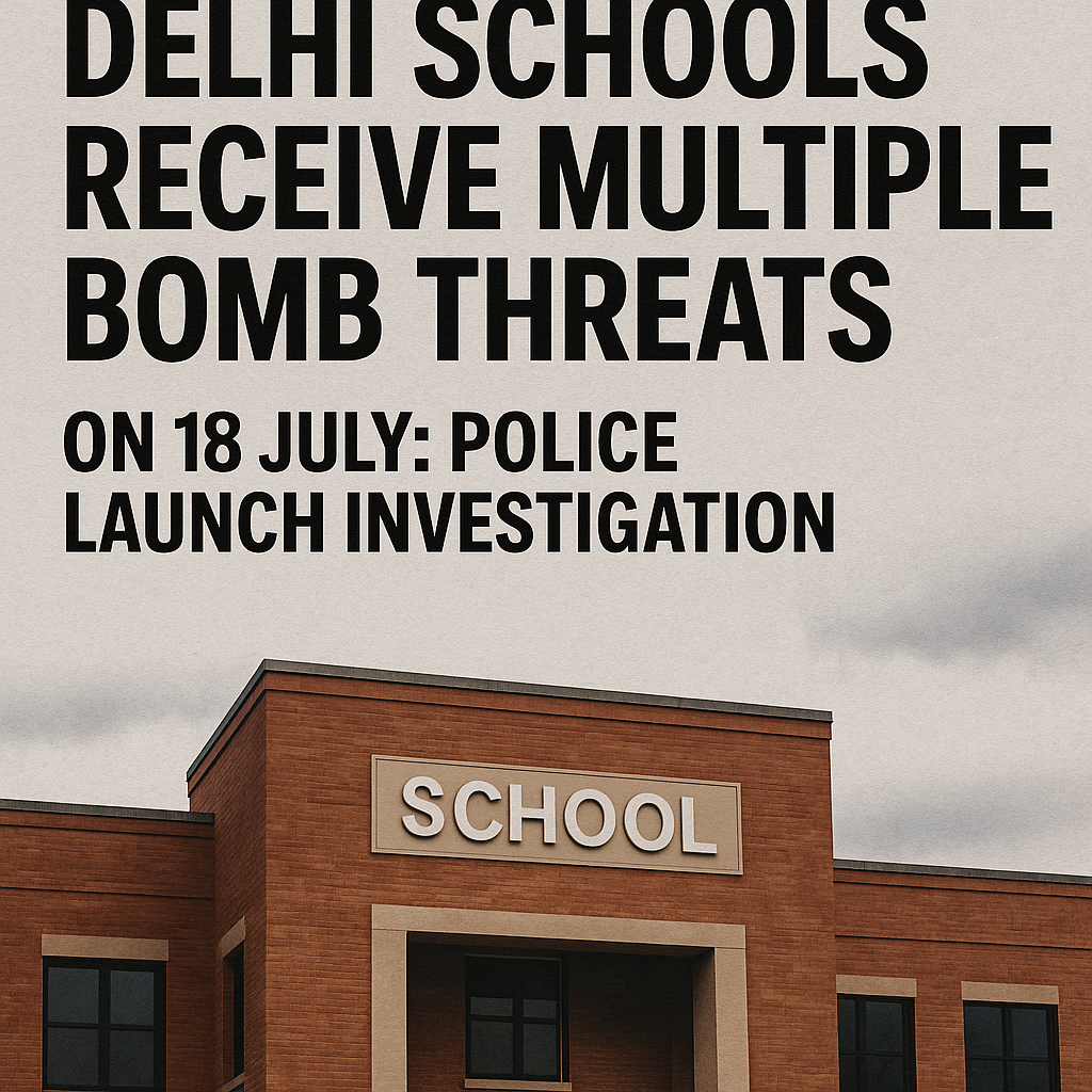 Delhi Schools Receive Multiple Bomb Threats on 18 July Police Launch Investigation