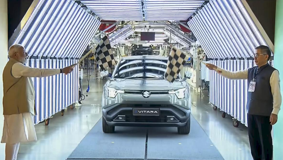 PM Modi Launches Maruti Suzuki’s First Electric Vehicle e-Vitara