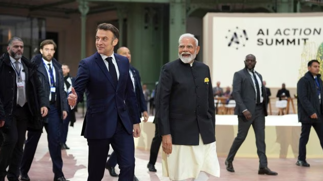 Narendra Modi, Emmanuel Macron